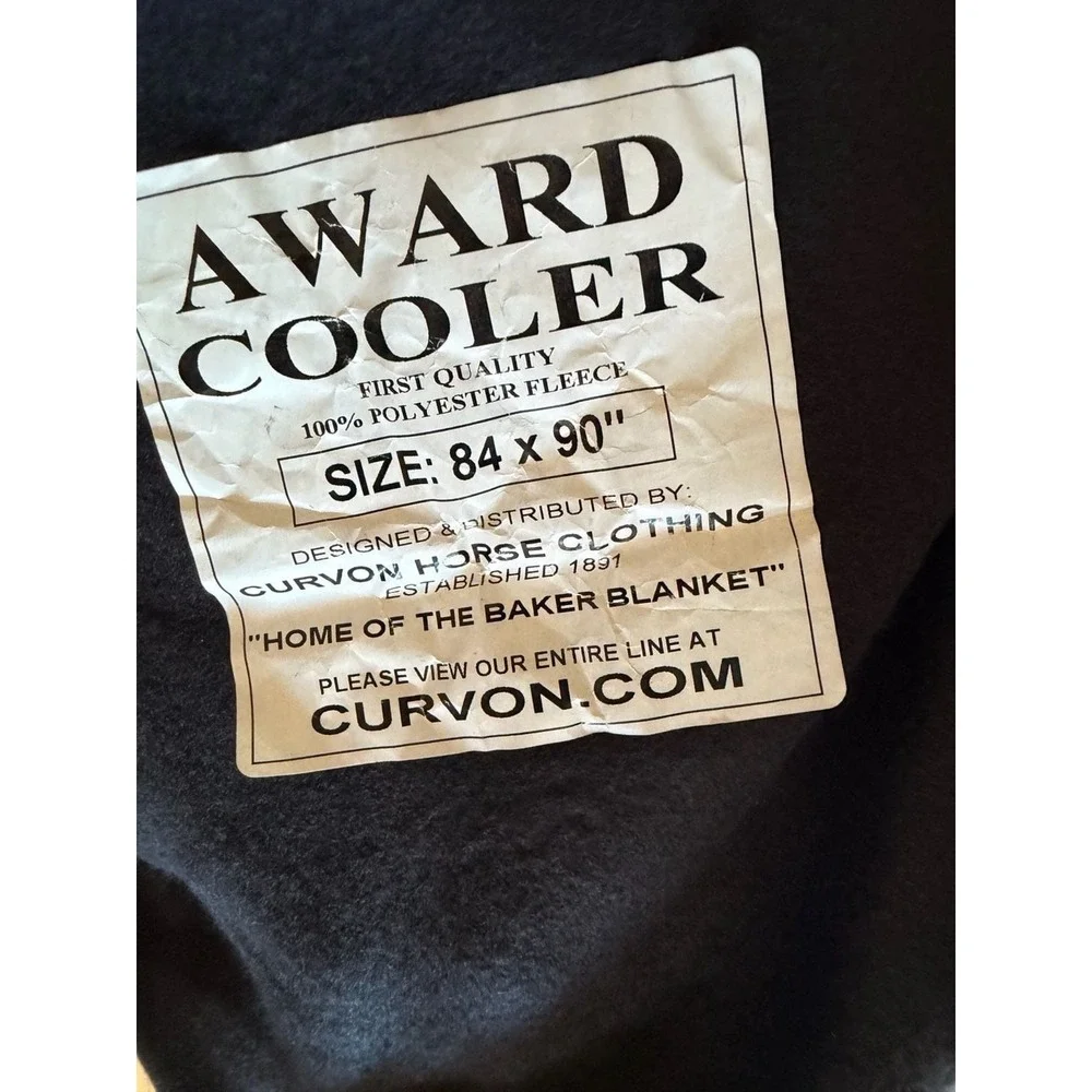 Curvon 2012 Gold Coast Series Champion Fleece Horse Award Cooler Blanket 84x90‎